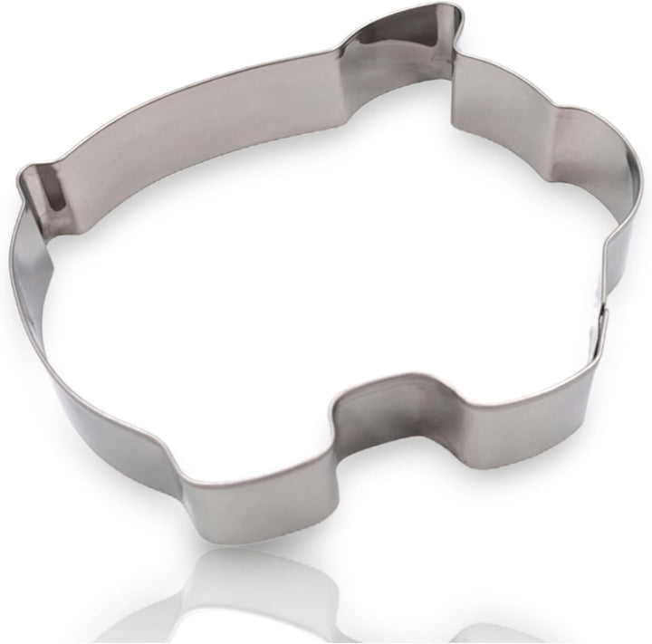 Cute Pig Cookie Cutter 4” Large Animal Shape Cookie Cutter Mold - 18/0 Stainless Steel