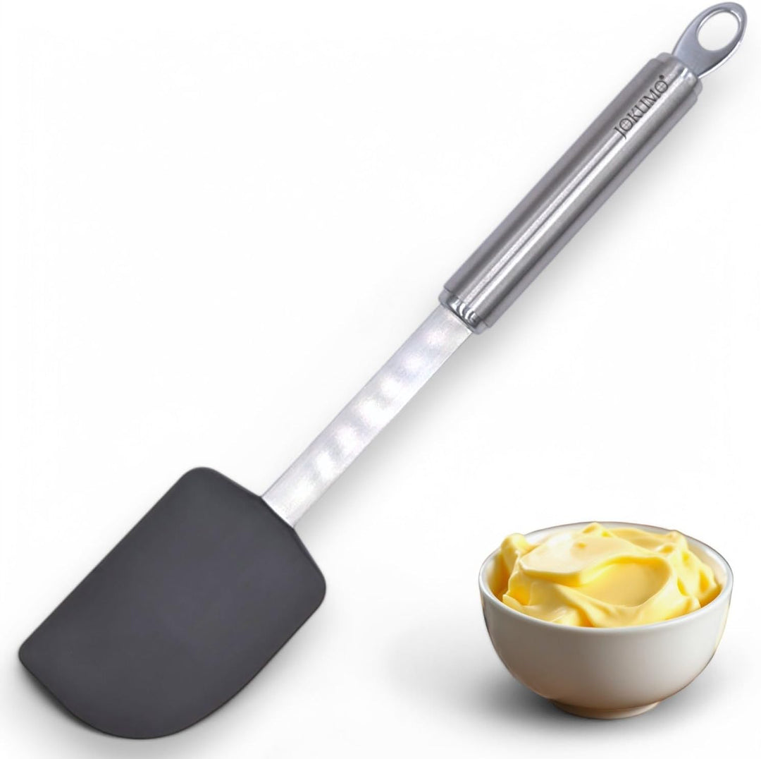 Pro Heavy Duty Silicone Spatula - Premium 18/10 Stainless Core, Ergonomic Tube Handle, 428°F Heat-Resistant - Ultra-Durable for Thick Mixes & Nonstick Pans - BPA-Free, Dishwasher Safe