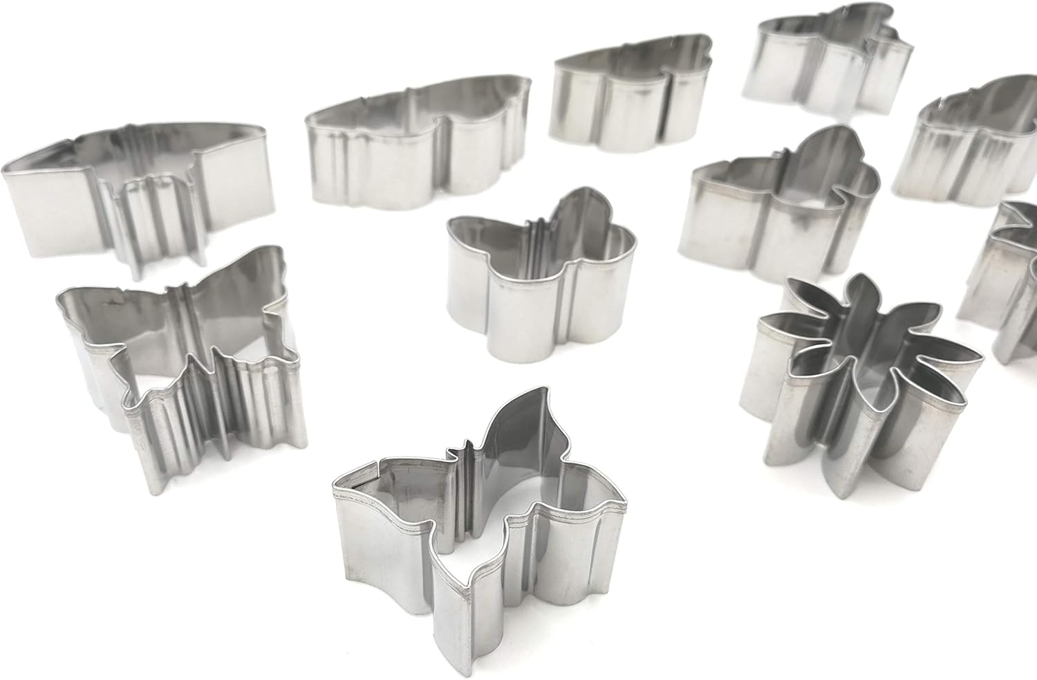 11 Piece Butterfly icing/fondant cutter set –Tin Storage Box for Fondant, cake and muffin decoration.