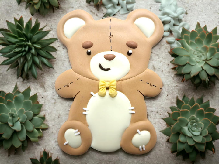 Teddy Bear Cookie Cutter 4” Large Shape Cookie Cutter Mold - 18/0 Stainless Steel